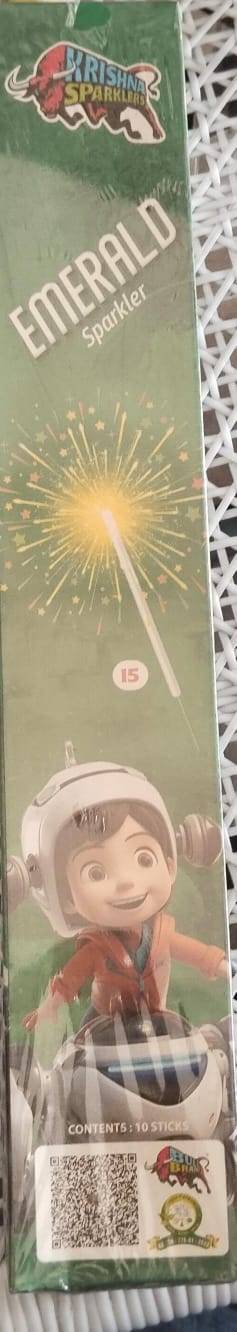 inba Crackers 15 Cm Green Sparklers(10pcs)